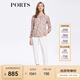 PORTS寶姿商場(chǎng)同款女裝春季滿(mǎn)印花卉真絲上裝LM8B102MPS141 鹽粉色印花 S (4)