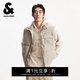 杰克·瓊斯（JACK&JONES）秋冬季男裝馬甲背心寬松立領(lǐng)拉鏈字母裝飾時(shí)尚百搭潮流225434012 蛋殼色 2XL （190）