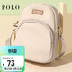 POLO斜挎包女休閑包包女包單肩包時(shí)尚百搭手機包防潑水牛津布送女友