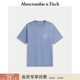 Abercrombie & Fitch【趣味圖案】美式經(jīng)典時(shí)尚百搭短袖T恤上衣25夏季男裝123-5055 藍色 S (175/92A)
