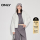 ONLY2025秋季新款休閑個(gè)性撞色寬松挺闊短款連帽外套女|125136018 A43 奶油白色 M (165) 84A