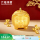 六福珠寶足金金豬存錢(qián)罐黃金擺件存金豆子紀念品送禮 計價(jià) L11TBGA0001A 14.17克(含工費1700元) 大版