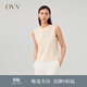 OVV【可機洗黃金羊毛】秋冬熱賣(mài)女裝經(jīng)典基礎圓領(lǐng)針織背心 米黃（凈色）A1 M