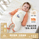 英氏（YEEHOO）嬰兒夾棉連體衣長(cháng)袖寶寶內衣女童男童寶寶包屁衣嬰兒服秋冬保暖 撞色卡通鵝【和哈款】 66cm （建議3-6個(gè)月）