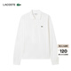 LACOSTE法國鱷魚(yú)男裝秋冬經(jīng)典版L.12.12系列棉質(zhì)長(cháng)袖polo衫|L1312 001/白色 M 4