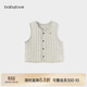 babylove嬰兒馬甲秋冬季薄夾棉保暖坎肩男女寶寶棉莫加厚上衣百搭馬夾