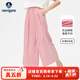 納維凱爾意大利小帆船兒童防蚊褲夏季中大童褲子女童天絲棉麻闊腿褲 【涼感防蚊】玫紅 165