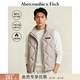 Abercrombie & Fitch美式菱格時(shí)尚LOGO雙頭拉鏈羽絨馬甲背心25秋冬男裝132-5209 米白色 M (180/100A)
