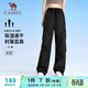 駱駝（CAMEL）速干工裝女褲戶(hù)外登山旅行休閑梭織長(cháng)褲 J25BAYL6079 幻影黑 L