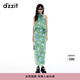 DZZIT【劉浩存同款】地素半身裙25夏新款度假風(fēng)立體花朵裙女3J2S4186P 綠色 S