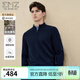 EMZ鄂爾多斯100%純羊毛衫毛衣針織打底衫男士抑菌 【立領(lǐng)款】藏青 XL 推薦身高175-180/體重150-160斤