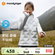 moodytiger兒童羽絨馬甲保暖拒水春款男童背心防寒加絨女童鴨絨服 云朵白 160