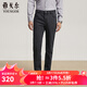 雅戈爾（YOUNGOR）牛仔褲男特殊后整理工藝斜紋外觀(guān)柔軟手感上身體感舒適2025新品 深灰VCXZ319923CWY 35 180/88A （2尺7）90cm