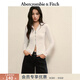 Abercrombie & Fitch【修身顯瘦】小麋鹿圖案打底內搭開(kāi)衫上衣25秋冬女裝139-5707 奶白色 S (165/88A)