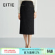 愛(ài)特愛(ài)（EITIE）千金感小香風(fēng)半身裙高腰顯瘦包臀裙秋季新款高端女裝C2406402 極簡(jiǎn)黑20 L 165