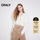 ONLY2025秋季新款簡(jiǎn)約舒適短款V領(lǐng)開(kāi)衫長(cháng)袖針織衫女|12513B019 A06 太古白色 S