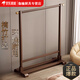 何佳功德國實(shí)木掛衣架家用北歐掛衣架子落地臥室床邊簡(jiǎn)易衣帽架 【精品 【精品楠竹】100CM胡桃色