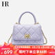 HR赫蓮娜包包女包菱格手提包女頭層牛皮單肩斜挎包通勤包女生日禮物