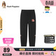 暇步士（Hush Puppies）童裝男童長(cháng)褲春秋大童純棉褲子兒童針織運動(dòng)褲 鉆石黑   160   