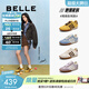 百麗（Belle）張凌赫同款彩虹豆透氣新款德訓鞋女商場(chǎng)運動(dòng)阿甘鞋D5R1DAM6預售 芥末黃【周雨彤同色】 (熱賣(mài)色） 37