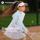 moodytiger兒童冰皮衣夏季男童防曬服涼感透氣薄款女童防曬衣撞色防蚊皮膚衣