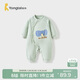 童泰（TONGTAI）嬰兒連體衣秋冬季純棉夾棉寶寶衣服兒童哈衣薄棉爬服綠色80cm