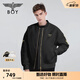 BOY LONDON【倫敦塔橋】短款棉服情侶冬仿?tīng)C金潮流棉衣外套N29008 黑色 L