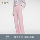 OVV【高級運動(dòng)系列】春夏熱賣(mài)女裝休閑活力舒適棉質(zhì)長(cháng)褲 粉紅（凈色）09 XL