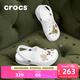 卡駱馳（CROCS）洞洞鞋貝雅男鞋女鞋輕便耐磨一腳蹬拖鞋休閑鞋|10126 白-100 37 /38(230mm)