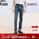 森馬（Semir）森柔牛仔|牛仔褲男夏季顯高小直筒褲子休閑通勤長(cháng)褲時(shí)尚百搭 牛仔藍灰88401 30