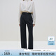 范思藍恩23FS14386時(shí)髦通勤九分休閑褲女冬新款顯高顯瘦褲子 灰色 XL