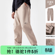 駱駝（CAMEL）軟殼褲男2025抓絨保暖微寬松防潑防風(fēng)戶(hù)外徒步登山褲女 A14CK03862，沙漠灰，男 3XL