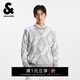 杰克·瓊斯（JACK&JONES）男裝毛衣時(shí)尚百搭簡(jiǎn)約純色經(jīng)典提花直筒圓領(lǐng)針織衫上衣225313013 A06雪白色 常規 S （170）