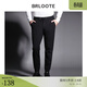 Brloote/巴魯特 休閑褲男彈力寬松褲子秋季新款運動(dòng)休閑束腳長(cháng)褲 黑色 180/92A