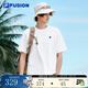 斐樂(lè )（FILA）FUSION潮牌情侶多彩短袖T恤新款男女短T時(shí)尚大logo短袖 標準白-WT M 170/92A 【寬松版型】