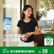 森馬（Semir）短袖t恤女26夏季短款圓領(lǐng)打底衫正肩收腰顯瘦V領(lǐng)內搭109326100003