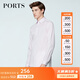PORTS寶姿男裝春夏梭織長(cháng)袖休閑襯衫時(shí)尚修身MN8B032GWC026 PINK M