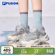 FILA FUSION 斐樂(lè )潮牌硬糖涼鞋沙灘鞋厚底運動(dòng)鞋女鞋