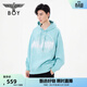 BOY LONDON春季男女同款潮牌燙鉆休閑連帽套頭長(cháng)袖衛衣N04026 綠色 S