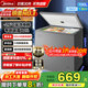 美的（Midea）【專(zhuān)利減霜】200/300升小冰柜單溫家用非無(wú)霜 -30℃深冷大容量冷柜一級能效冷藏冷凍兩用 家電補貼 100升 節能爆款｜減霜速凍｜100KMF(E)
