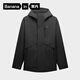 蕉內氧氣303Proof男士三防單殼沖鋒衣戶(hù)外徒步通勤外套保暖防風(fēng)衣新款 黑色 M