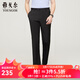 雅戈爾（YOUNGOR）西服褲男西裝褲TR褲褲子聚酯纖維粘纖氨綸新品 黑色VCHX310114AWA 34 175/84A