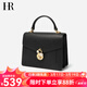 HR赫蓮娜凱莉包女手提包女通勤梅花鎖扣時(shí)尚女包手提挎包女生日禮物 黑色