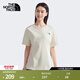 北面（The North Face）【都市經(jīng)典系列】短袖棉T恤情侶款戶(hù)外寬松舒適25新品|8EY9 QLI/沙丘白 2XL /185
