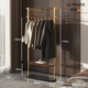 LA PRAIRIE德國品牌 輕奢衣帽架高級落地掛衣架極簡(jiǎn)臥室家用實(shí)木收納置物架 80cm衣帽架+10個(gè)衣架