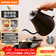 蘇泊爾（SUPOR）電水壺熱水壺 0.8L手沖咖啡壺長(cháng)嘴細口茶藝壺 燒水壺 304不銹鋼  泡茶壺 SW-08C01