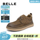 百麗（Belle）張凌赫推薦高幫工裝鞋男新復古板鞋A2184DM5 卡其色-絨里 42 (260mm)