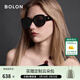 BOLON暴龍眼鏡太陽(yáng)鏡防曬墨鏡潮酷不規則鏡框偏光鏡男女款遮陽(yáng) BL3197 C10 亮黑色