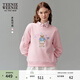 Teenie Weenie小熊女裝衛衣秋季圓領(lǐng)簡(jiǎn)約學(xué)院風(fēng)休閑時(shí)尚上衣 粉色 L (170)