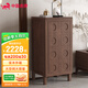 虎牌保險柜家用指紋密碼隱形實(shí)木玄關(guān)柜臥室客廳書(shū)房保險箱防盜全鋼保管柜 實(shí)木1米胡桃色 基礎款（指紋 / 密碼 /鑰匙 三重解鎖）